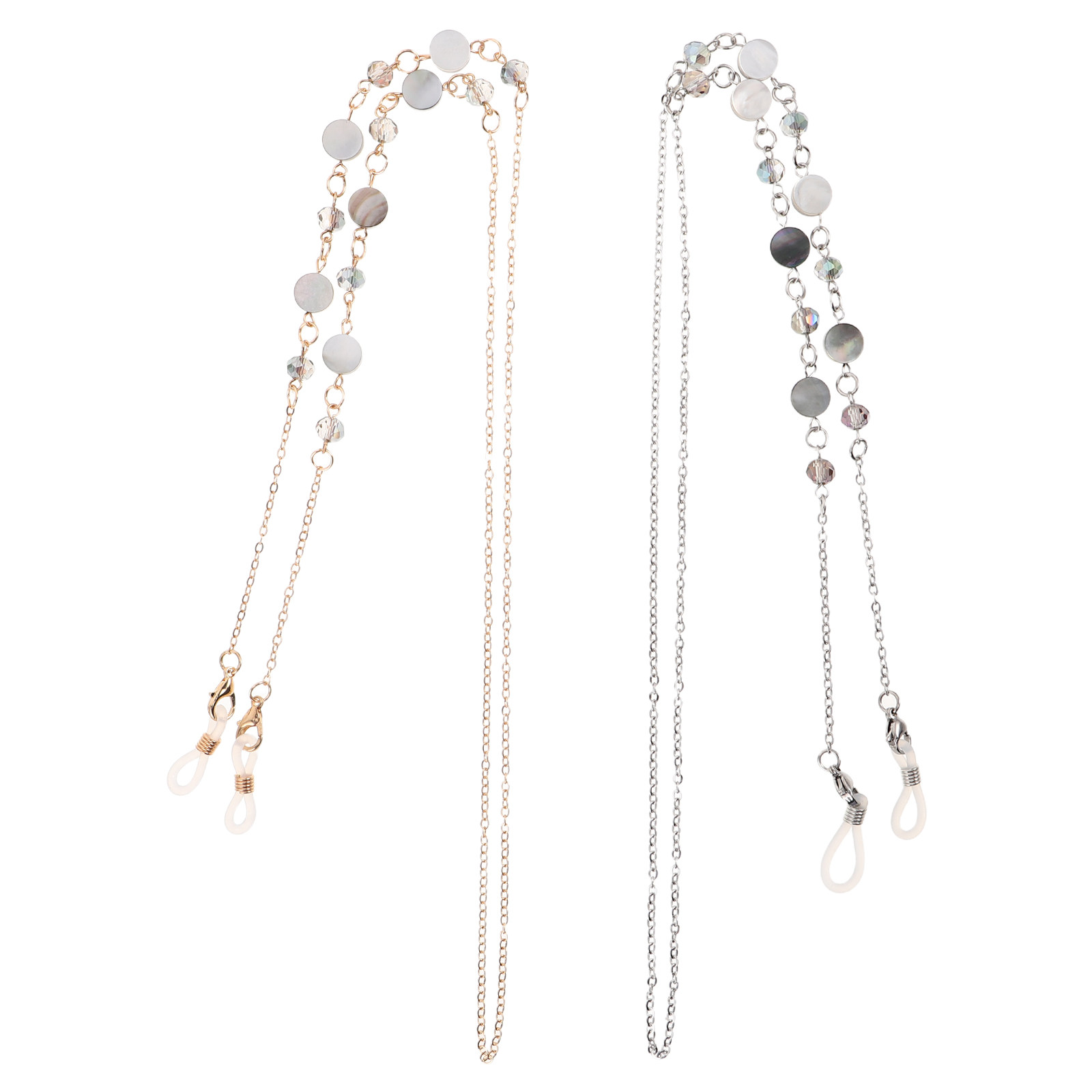 Mask Chain Holder - 2 Buah Rantai Kacamata Kristal Hias