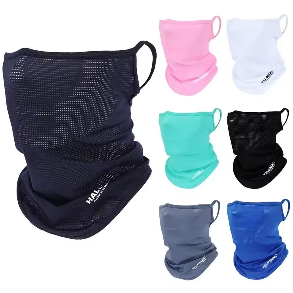 Sports Mask Breathable - Masker Wajah Penuh Bahan Sutra Es