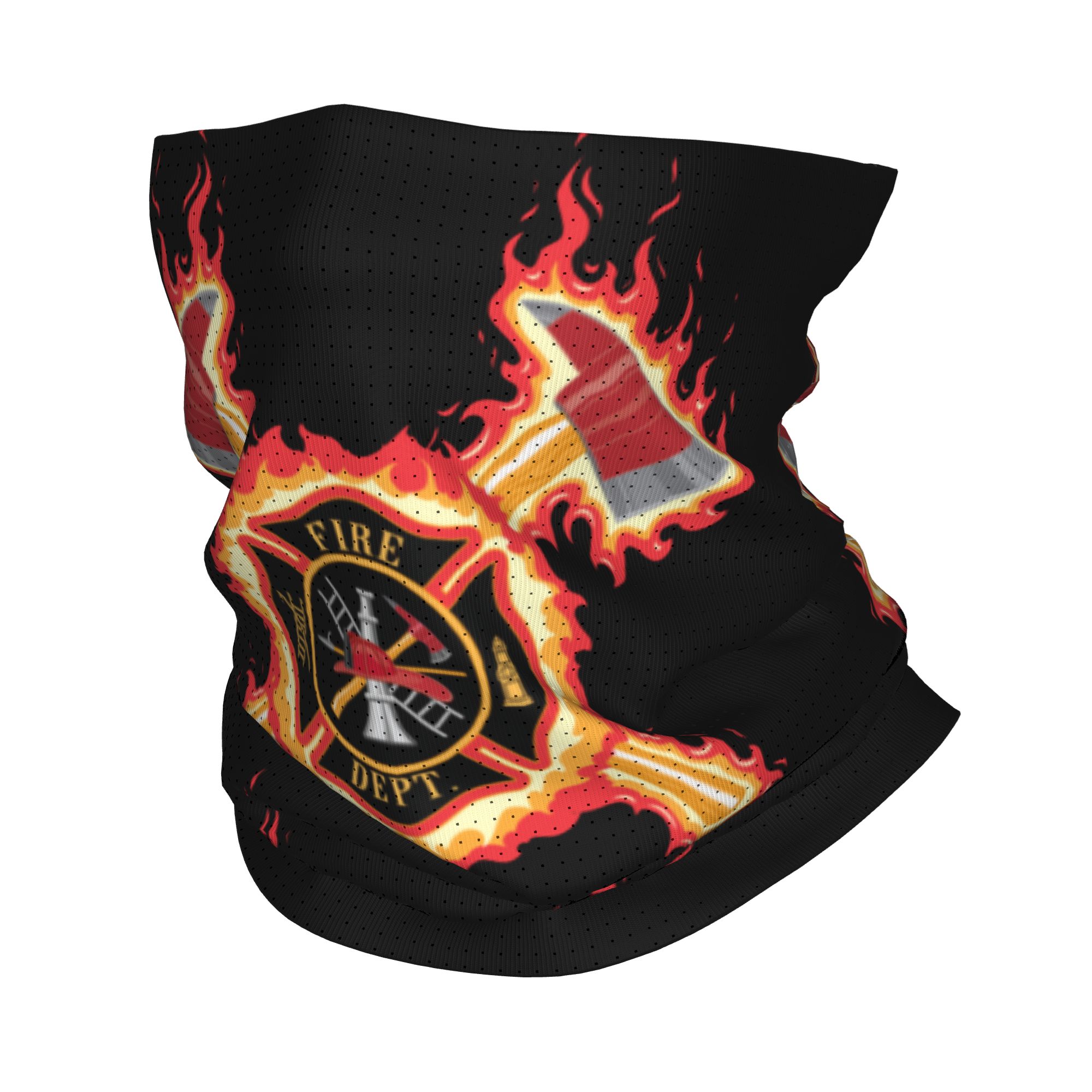 Neck Gaiter Face Cover - Bandana Salib Pemadam Kebakaran Kustom, Penghangat