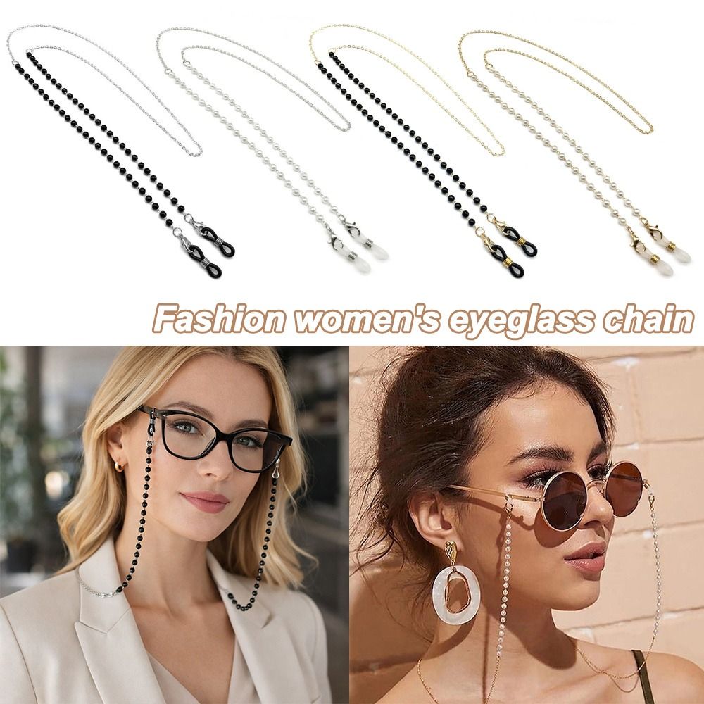 Mask Chain Holder - Tempat Kacamata Manik-manik Bunga Modis Anti