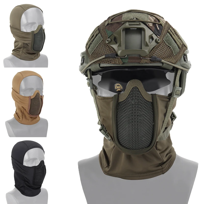 Respirator Half Face - Tutup kepala pelindung berburu topi Balaclava