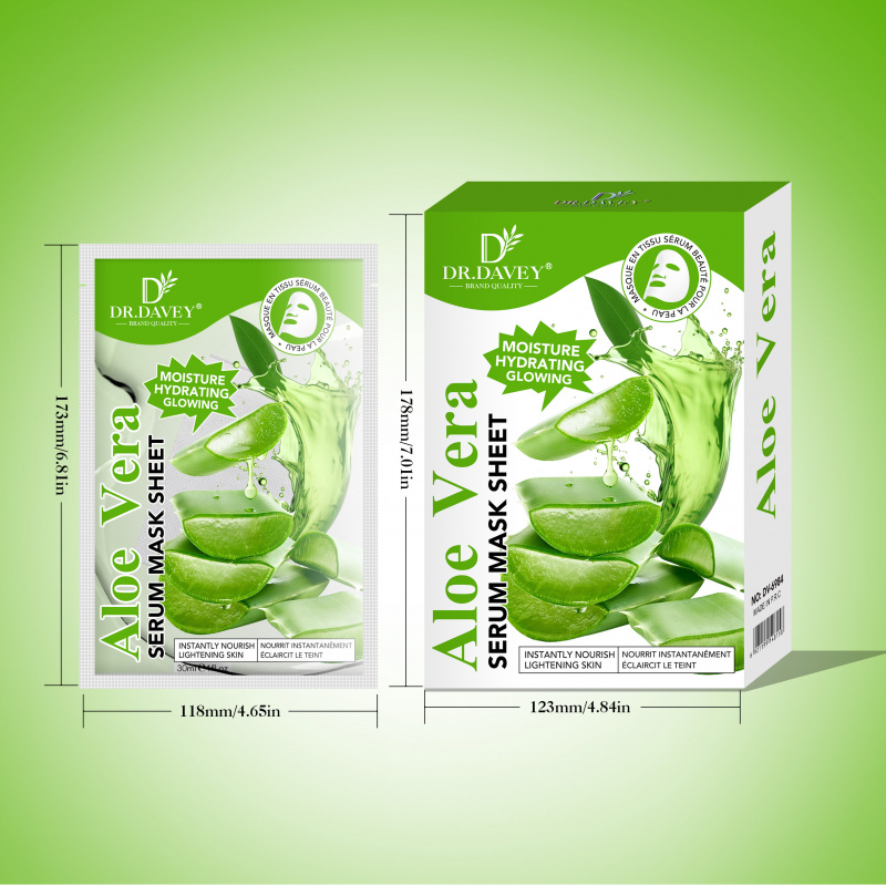 Masker Wajah Serum Aloe Vera P - Face Mask Storage Box ulasan dan harga