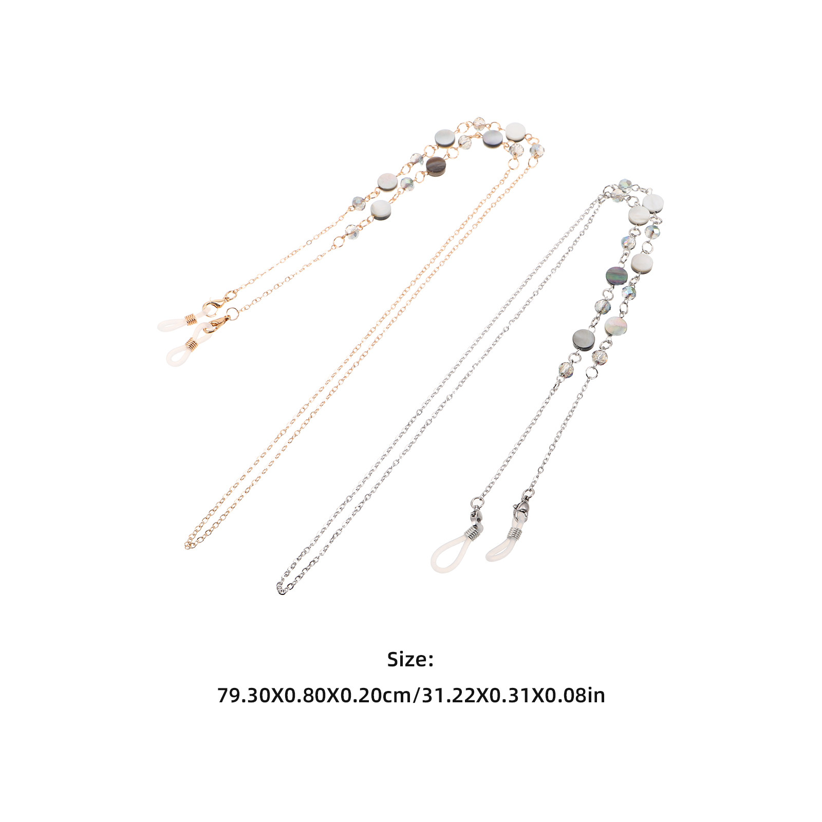 2 Buah Rantai Kacamata Kristal - Mask Chain Holder ulasan dan harga
