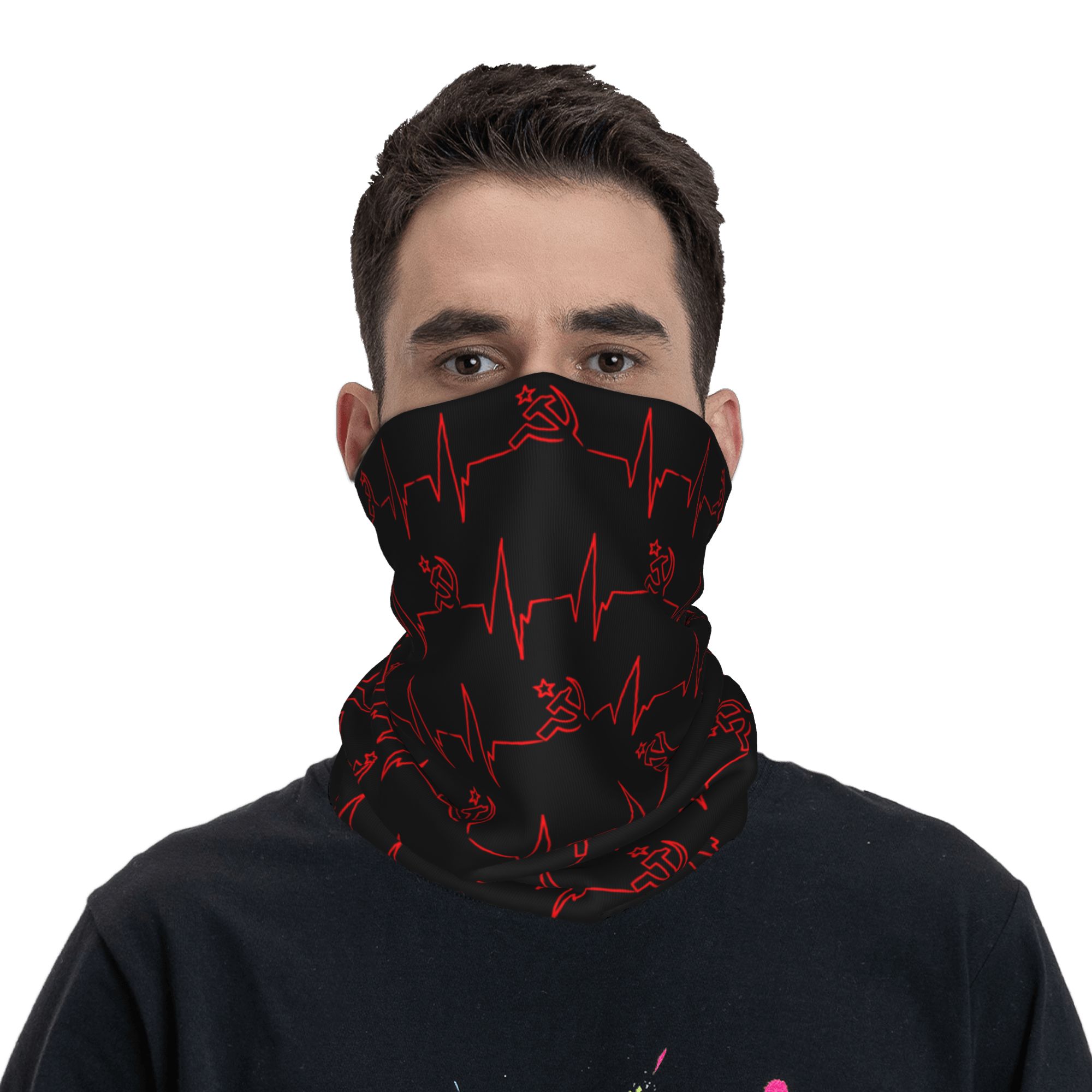 Bandana Leher Anti Angin Motif - Neck Gaiter Face Cover ulasan dan harga