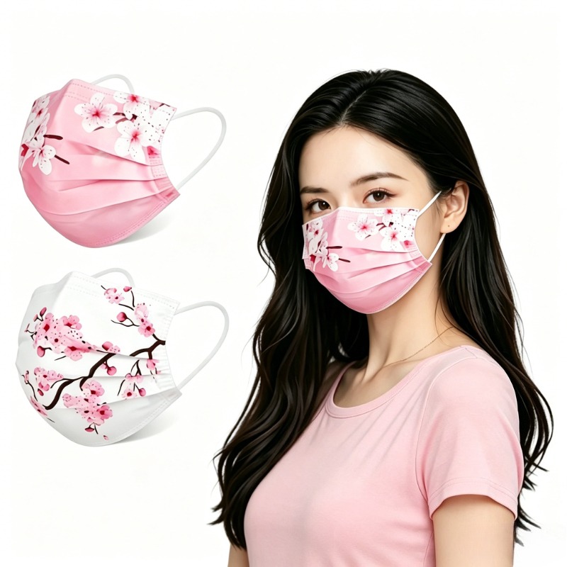 10 Buah Masker Wajah Motif Bin - Cloth Face Mask Washable ulasan dan harga