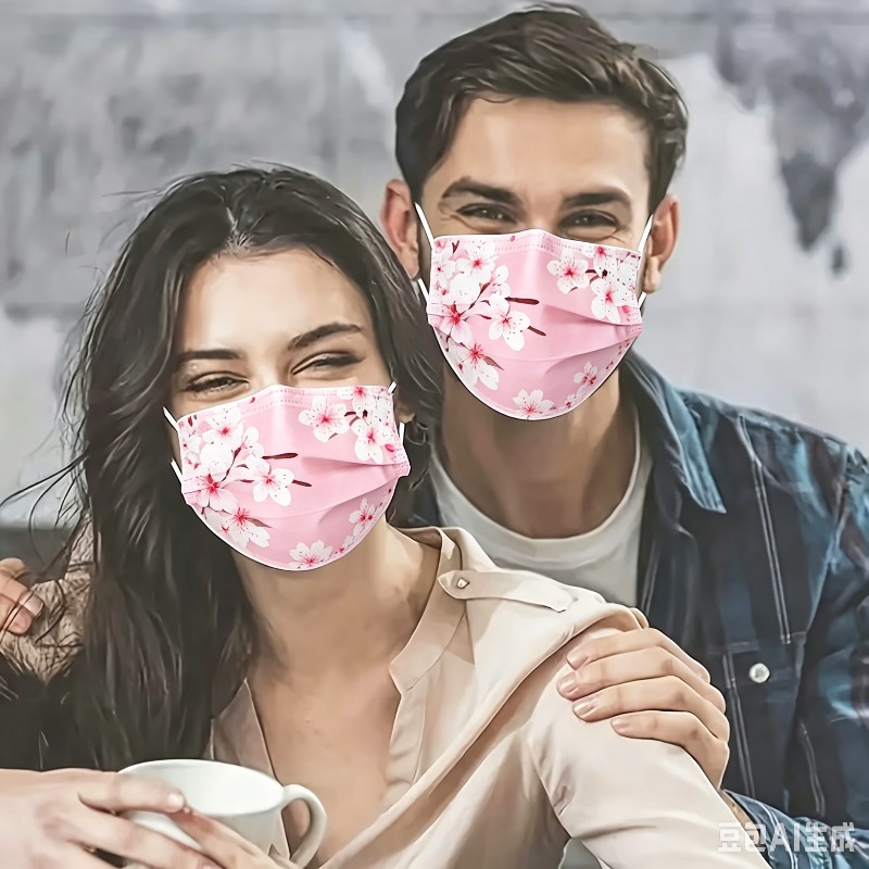 10 Buah Masker Wajah Motif Bin - Cloth Face Mask Washable ulasan dan harga