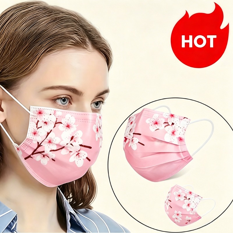 10 Buah Masker Wajah Motif Bin - Cloth Face Mask Washable ulasan dan harga