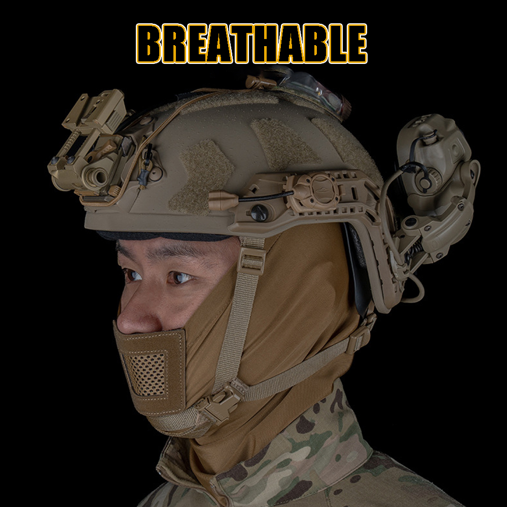 Masker Balaclava Taktis Jaring - Respirator Half Face ulasan dan harga