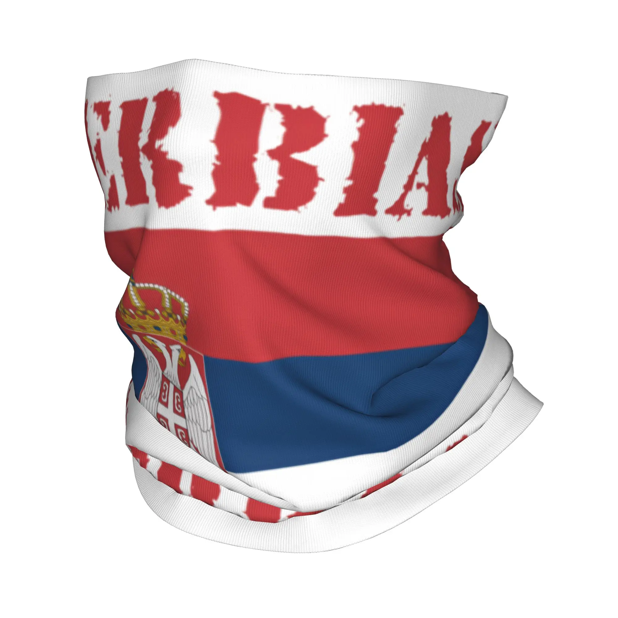 Bandana Leher Bendera Serbia B - Neck Gaiter Face Cover ulasan dan harga