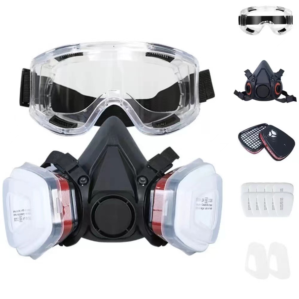 Masker Debu 7-in-1/16-in-1 Hit - Respirator Half Face ulasan dan harga