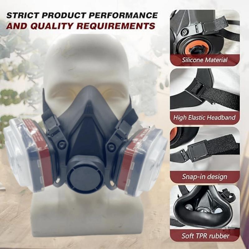 Masker Debu 7-in-1/16-in-1 Hit - Respirator Half Face ulasan dan harga
