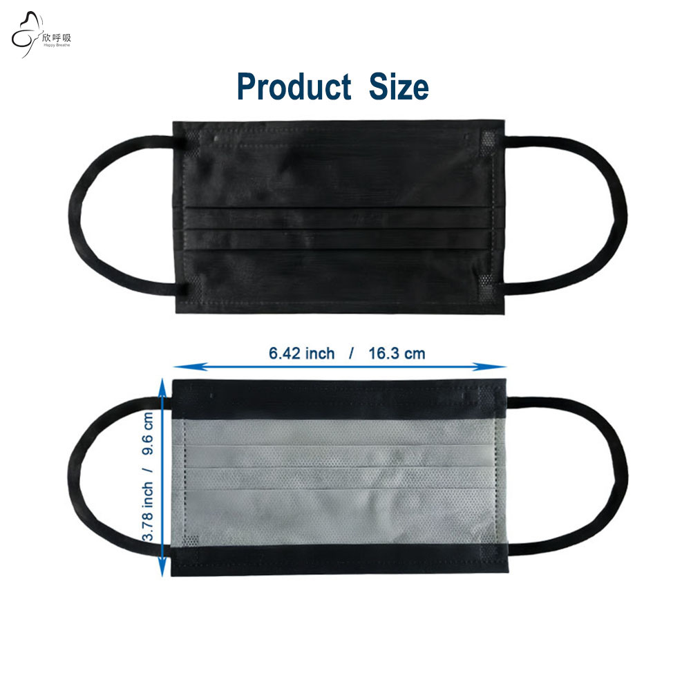 Masker Wajah Sekali Pakai 3 La - Black Face Mask Pack ulasan dan harga