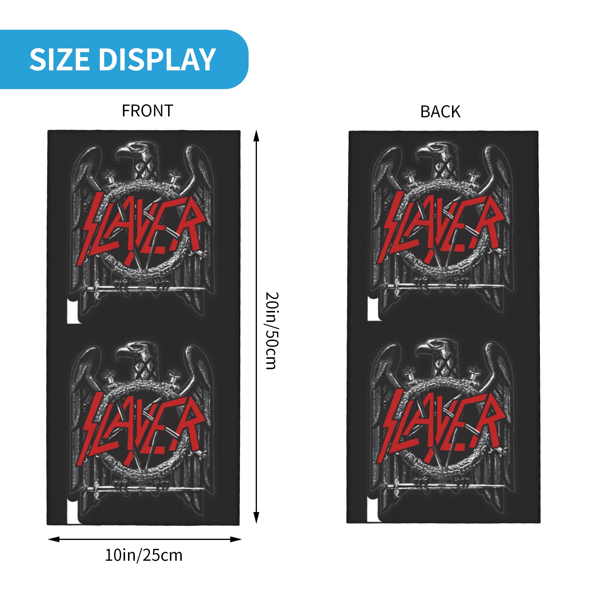Bandana Logo Custom Slayers, P - Neck Gaiter Face Cover ulasan dan harga
