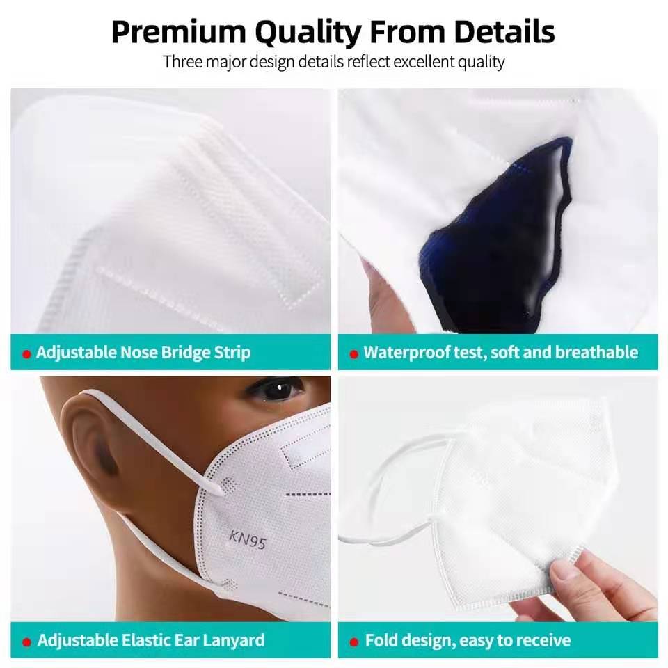 10-100Pcs Masker FFP2 Dewasa B - Disposable Surgical Mask ulasan dan harga
